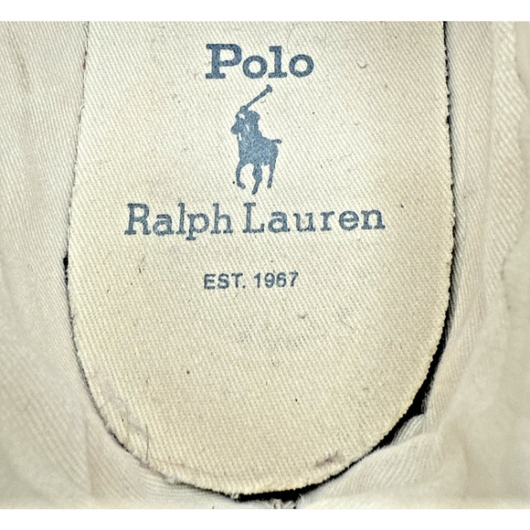 Polo Ralph Lauren Faxon Low Sneaker Men Denim Blue Size 11.5D EU 45 - Picture 12 of 12